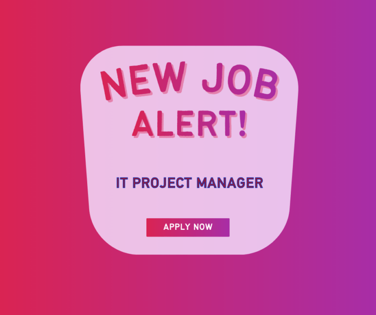 IT PROJECT MANAGER JOB AD
